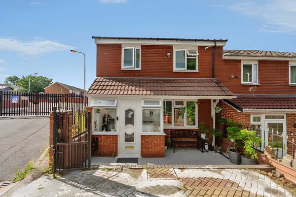 The Dunstall Avenue property is listed for £280,000, with an attractive block-paved frontage introducing its renovated interior and contemporary finish.