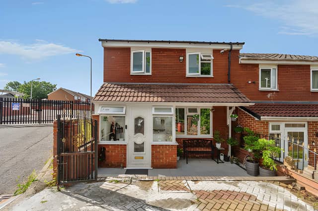 The Dunstall Avenue property is listed for £280,000, with an attractive block-paved frontage introducing its renovated interior and contemporary finish.