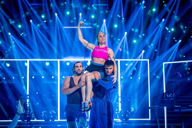 Sporty Spice Mel C works up a Sweat on Strictly dancefloor