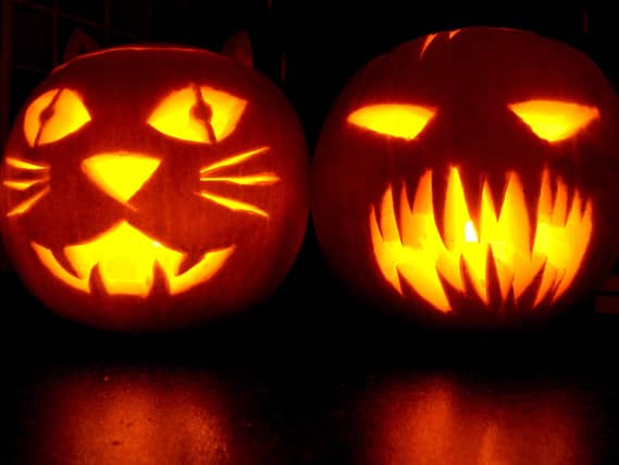 Carved pumpkins