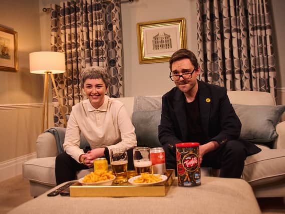 Emma Sidi and George Fouracres as Steve Rotheram and Andy Burnham
