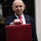 Chancellor John Healey on his first Budget Day on October 28