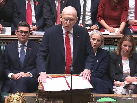 Chancellor of the Exchequer John Healey delivers his Budget speech in the House of Commons on October 28 2026