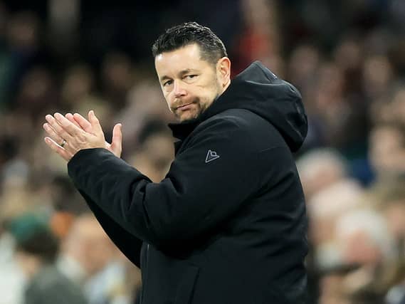 Crystal Palace manager Pierre Sage gestures on the touchline
