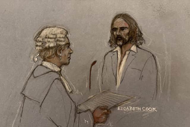 Russell Brand gave evidence to his rape trial on Wednesday (Elizabeth Cook/PA)
