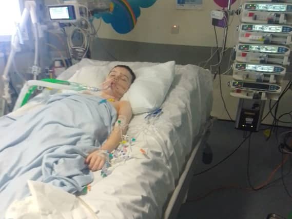 Riley Luke in hospital