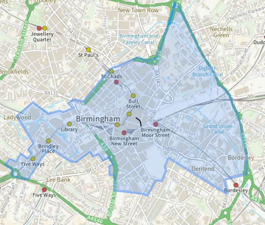 Section 60 powers are in place in Birmingham city centre