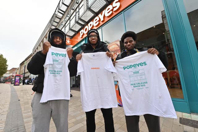 First three in the queue: Izrael, Josh and Daniel from Wolverhampton.