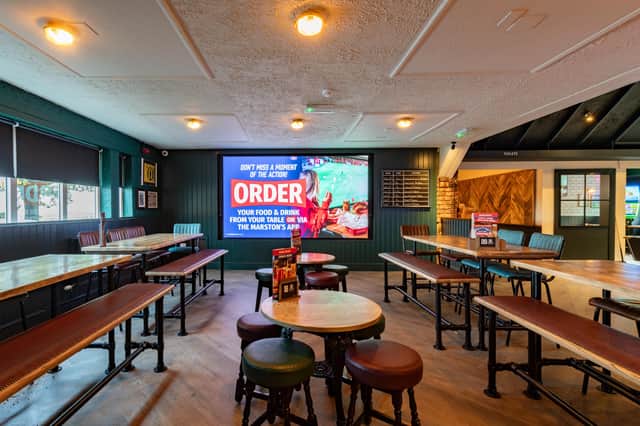 Inside the Foley Arms which is now a Grandstand sports pub