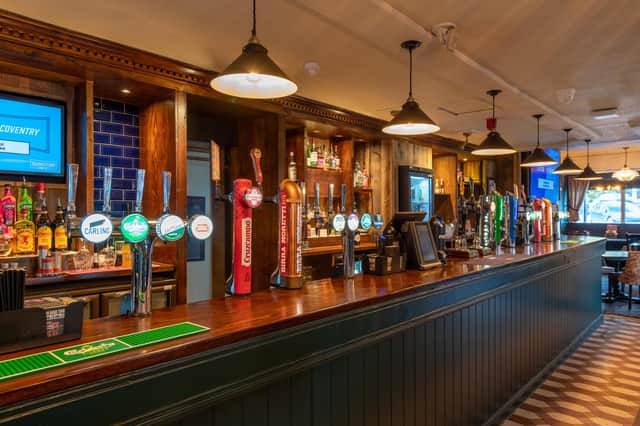 The bar inside the revamped Foley Arms