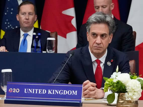 Foreign Secretary Ed Miliband at the G20 summit in Atlanta, Georgia