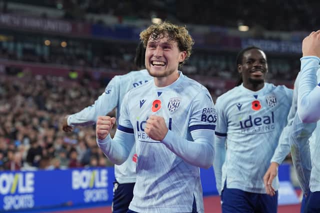 Callum Styles celebrates a dream third.