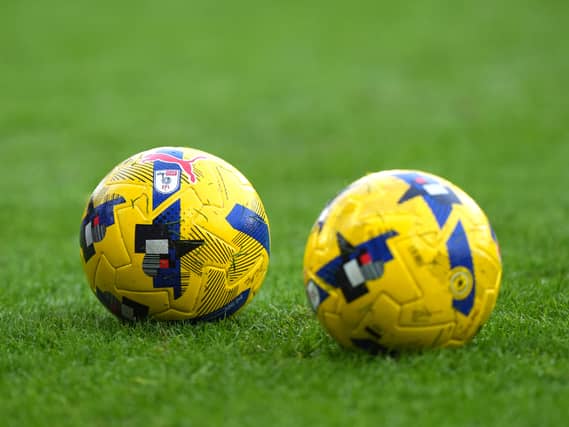 A general view of footballs