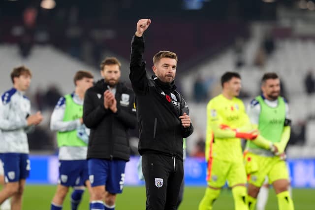 Albion boss James Morrison was delighted in front of 3,000 fans at full-time.