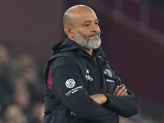 West Ham manager Nuno Espirito Santo