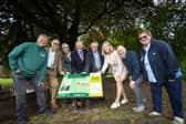From left: Nick Lovett, Tony Hague, Beth Gumb, Jeremy Cotton, Marquess of Anglesey, Elizabeth Barnes CBE, Carl Benbow and Tracey Chamberlain - all trustees of Beaudesert Outdoor Adventures.