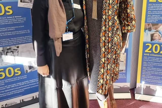 PCREF Implementation Lead Nageena Bibi with Governance Group member and Ambassador Jessie Allen (L-R)