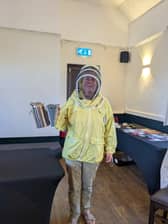 Alison Wakeman ready to check in on her bees
