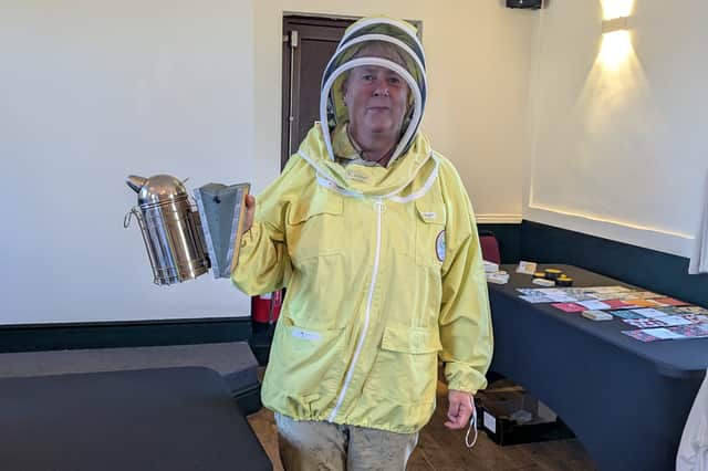 Alison Wakeman ready to check in on her bees