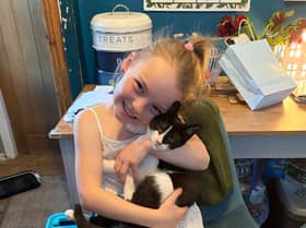 Cuddles for lovely Coconut