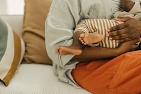 Stock image of mother and baby