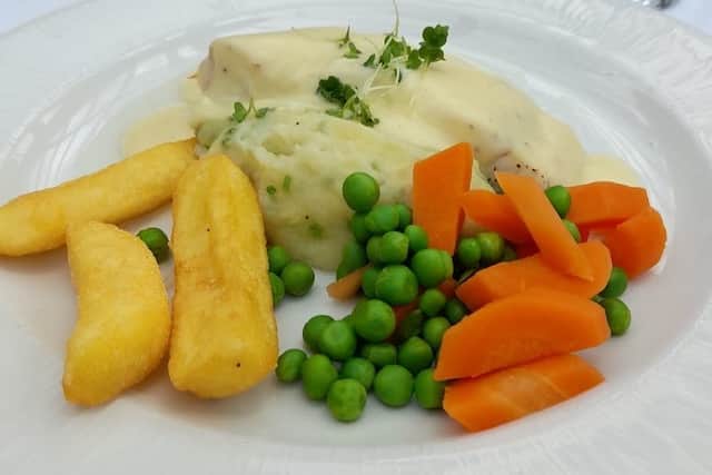 Cod Fillet Baked in Cheese Sauce