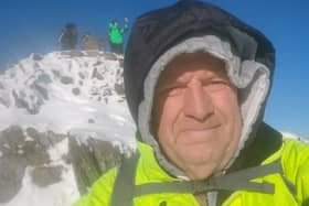 A cold one up Snowdon