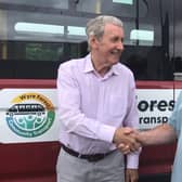 WFCT chief officer David Muggeridge (right) welcomes Roger Lindsay aboard