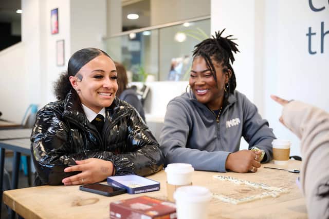 YMCA youth worker with young person