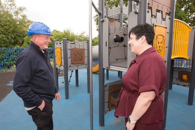 B&DWM - DWHM -0594 - DWH representative Paul Francis touring the Rocklands School facilities
