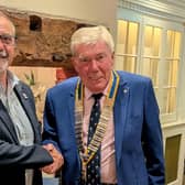 Alan Matkin Hands over the Role of Club President to Colin Sutton