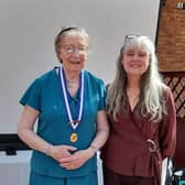 Chairman Chris Ballet with Speaker Karen Evans