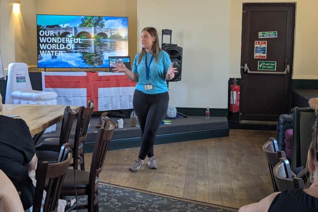 Lucy discussed ways to save water with members during the current heatwaves