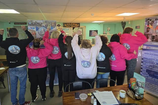 One of the many support groups that H2F hold daily 