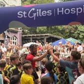 James Lewis received a hero's welcome when he arrived back in Rugeley