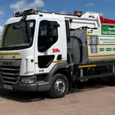 Cannock Chase Council's food waste collection wagon.