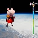 Peppa Pig carried out her first-ever space mission