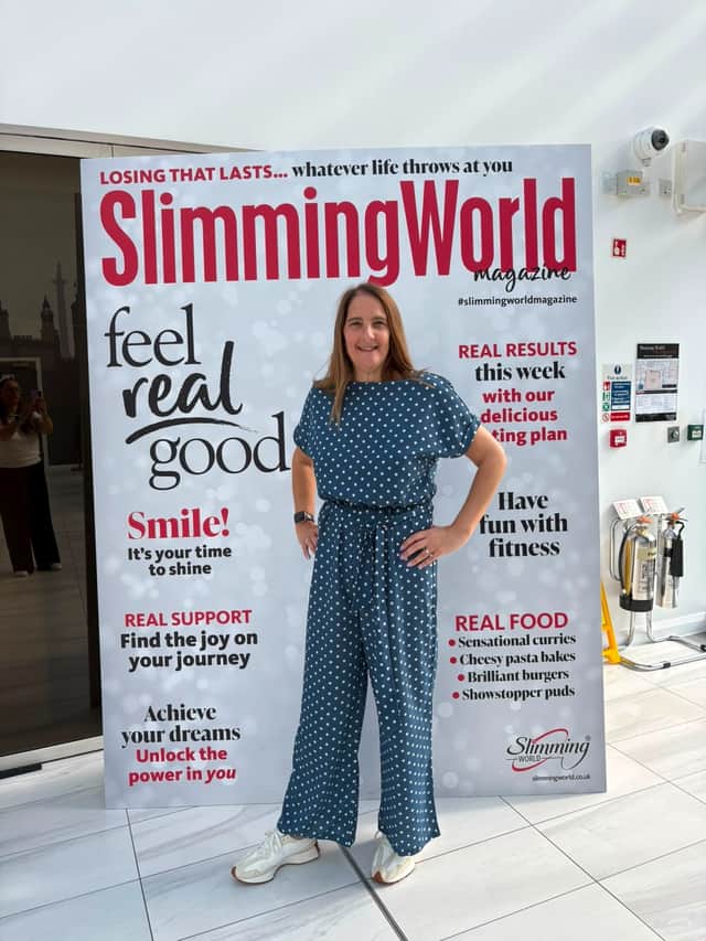 Julie at Slimming World Head Office on her training to become a Consultant