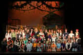 Bellway Sales Advisor Kim Fallon with the cast of Peter Pan, which was performed at the Gatehouse Theatre in Stafford this past weekend.