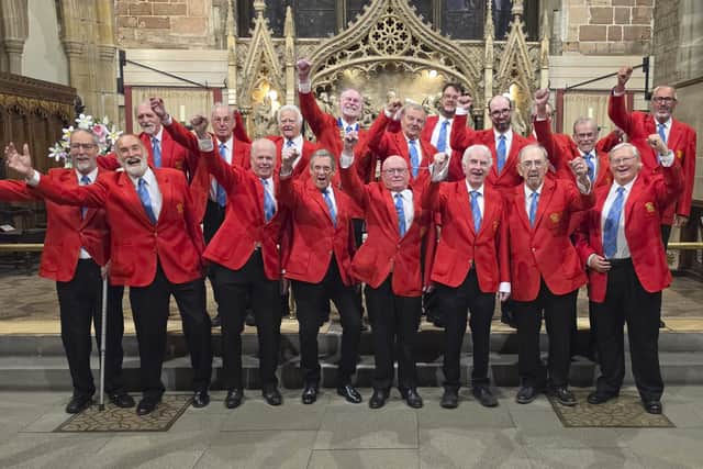The “Men in Red” of Kidderminster Male Choir