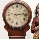 The drop dial wall clock by respected 18th century horologist William Dutton of London, sold at £17,500, and ‘The Mandolin Player’ automaton by Gustave Vichy sold at £3,200