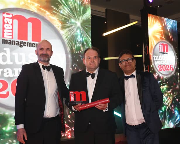Craig collects his award