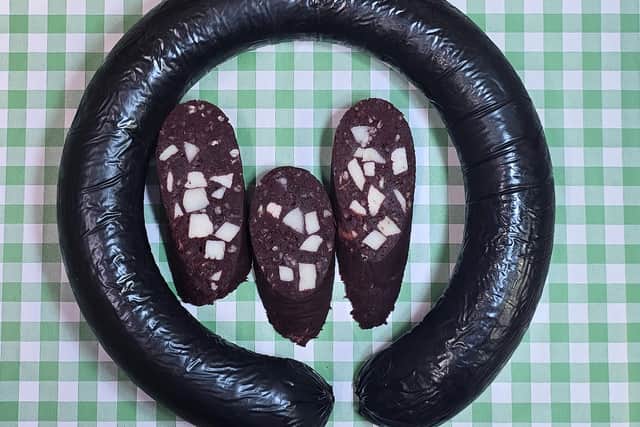 The winning traditional black pudding