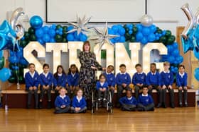 Pupils and Headteacher from Blowers Green Primary