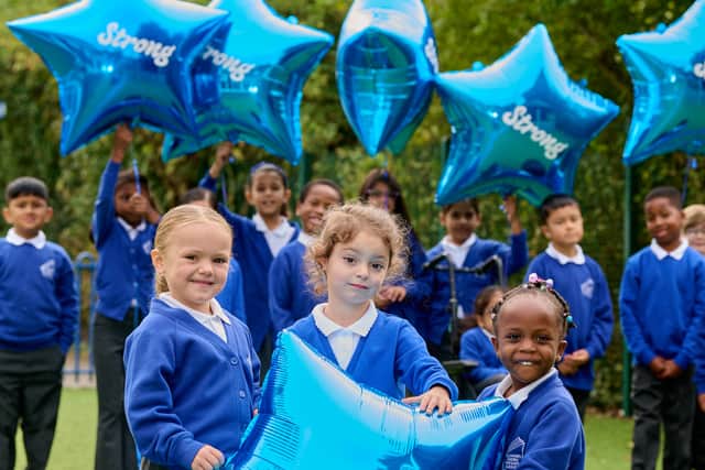 Pupils from Blowers Green Primary