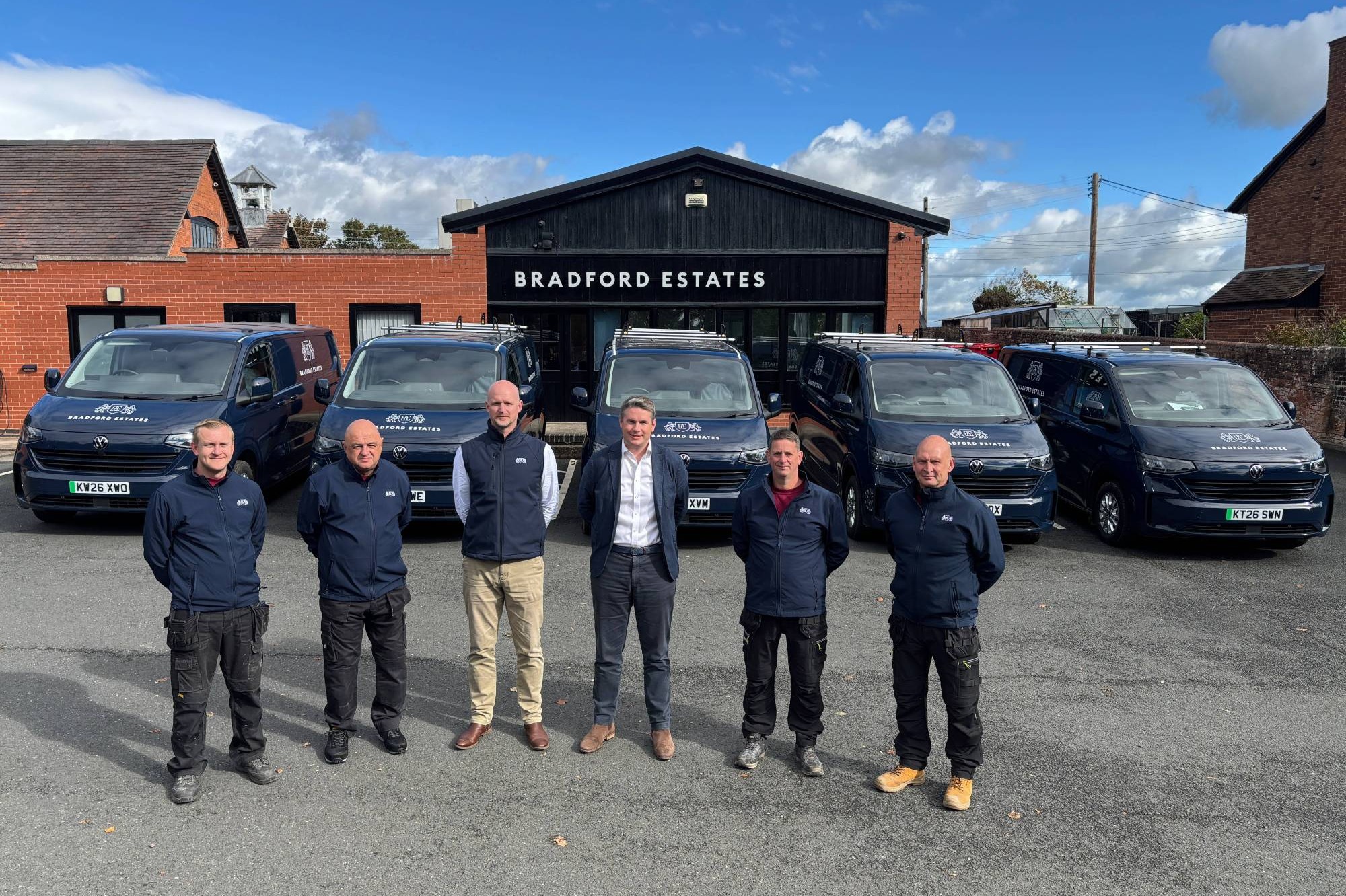 Electric van fleet introduced at Shropshire-Staffordshire estate