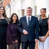 FBC Manby Bowdler's senior partner Andrew Wynne with (from left): Bethany Stephens-Wood, Sunah Ali and  Rowan Jones