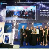 Dudley Group staff celebrate winning the Maternity, Midwifery and Neonatal Safety Initiative of the Year