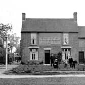 One of the many photos featured in the exhibition. Pritchard's Tea Room on Trysull Green c1910