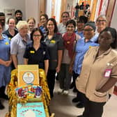 Russells Hall Hospital’s Stroke Unit staff receiving their accreditation from the National Gold Standards Framework (GSF)